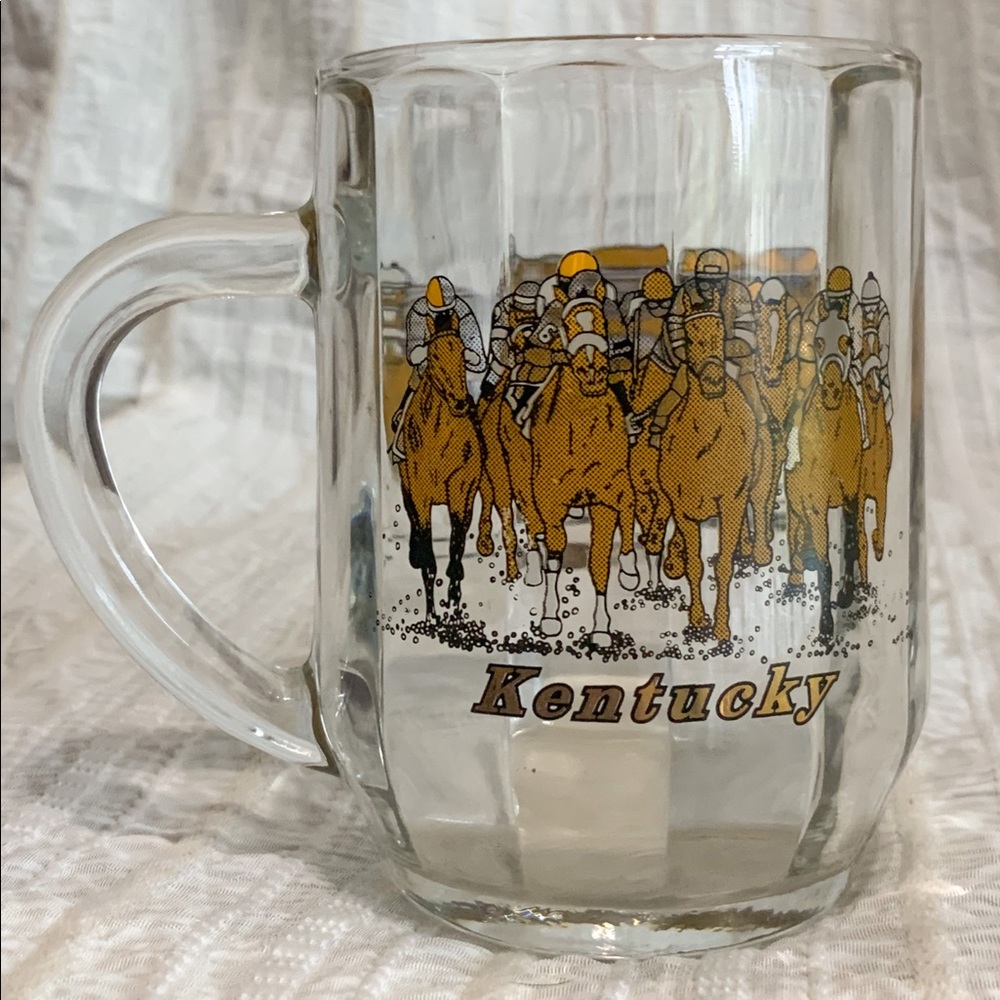 Vintage Kentucky Derby Mug - antique Kentucky Derby - vintage horse decor